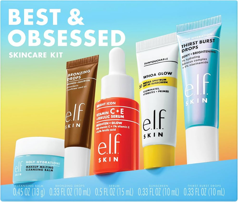 Elf Best & Obsessed Skincare Kit – 5-Piece Travel Set