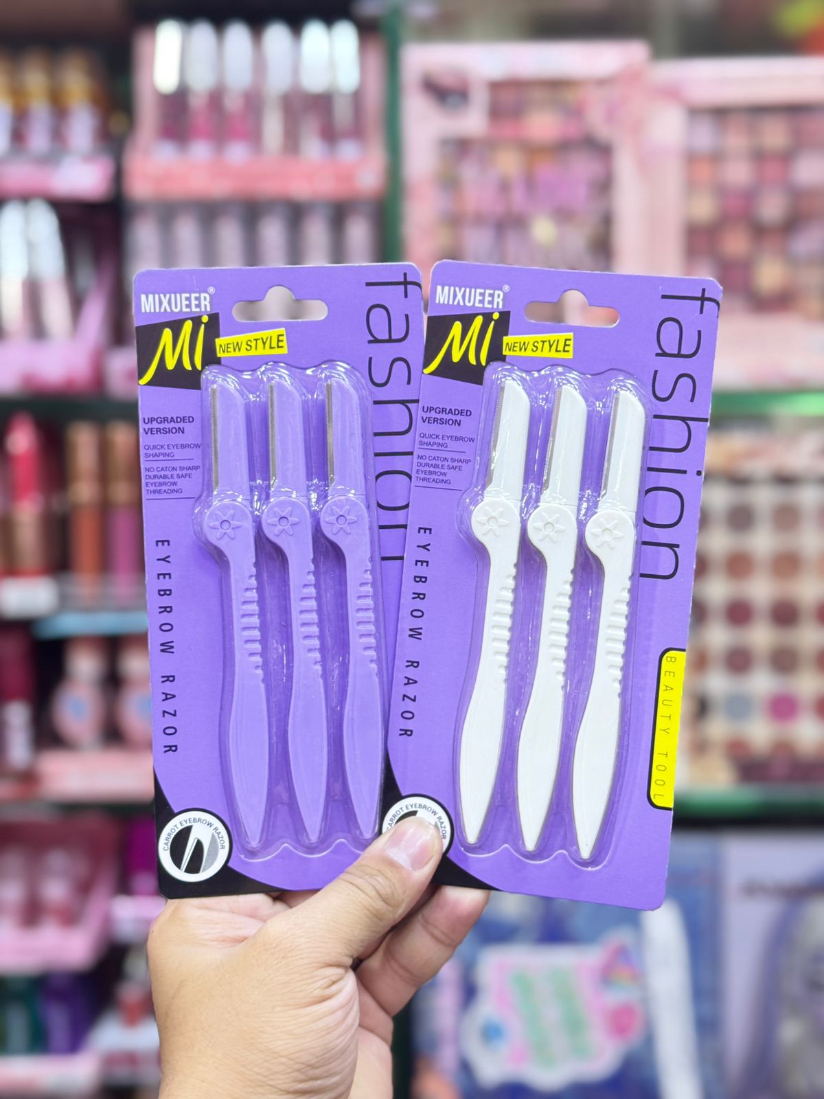 Mixueer Carrot Eyebrows Razor (3 Pcs Set) Upgraded
