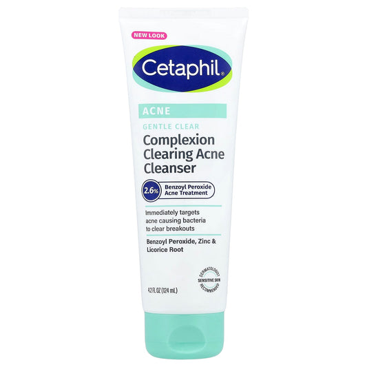 Cetaphil Gentle Clear, Complexion Clearing Acne Cleanser, 4.2 fl oz (124 ml)