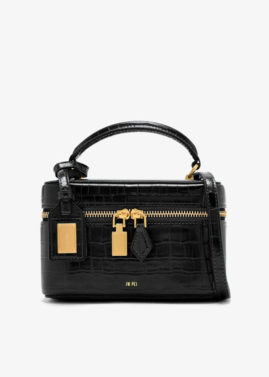 JW PEI Cleo Box Shape top handle bag with box packaging