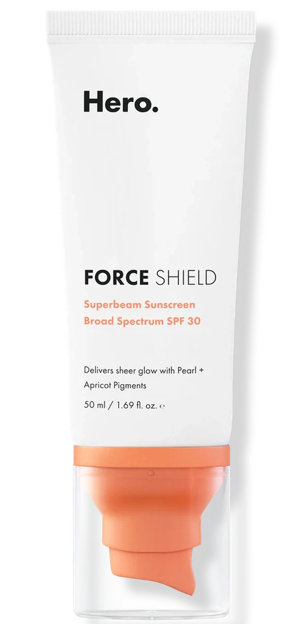 Hero Cosmetics Force Shield Superbeam Sunscreen Apricot SPF 30