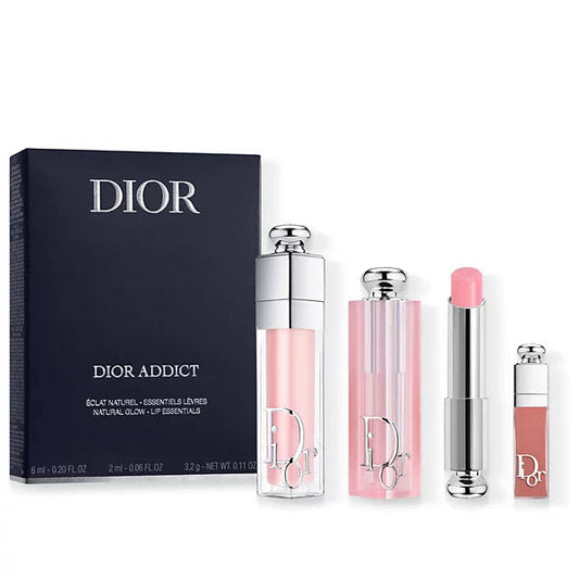 Dior Addict Lip Essentials 3pc Set + Gift Box Lip Glow & Maximizer NIB Set