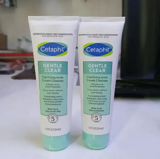 Cetaphil Gentle Clear Clarifying Acne Cream Cleanser 124ml