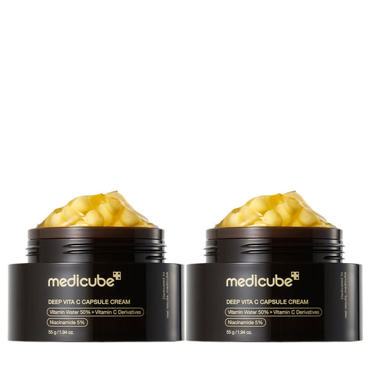 Medicube Deep Vita C Golden Capsule Face Moisturizer Cream ( New Packaging)