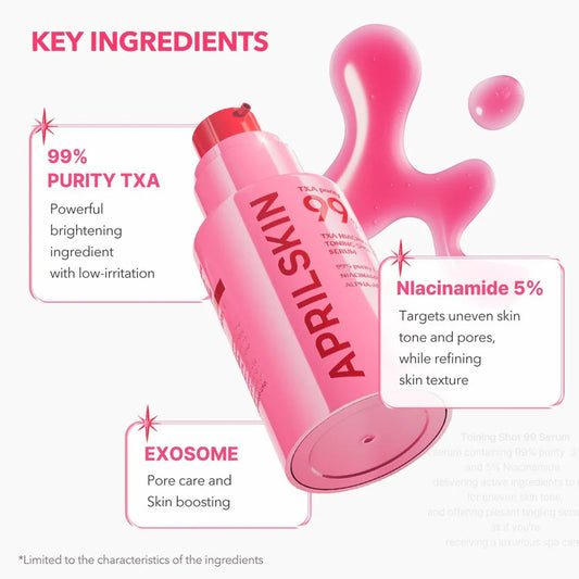 AprilSkin TXA Niacinamide Toning Shot 99 Spicule Serum