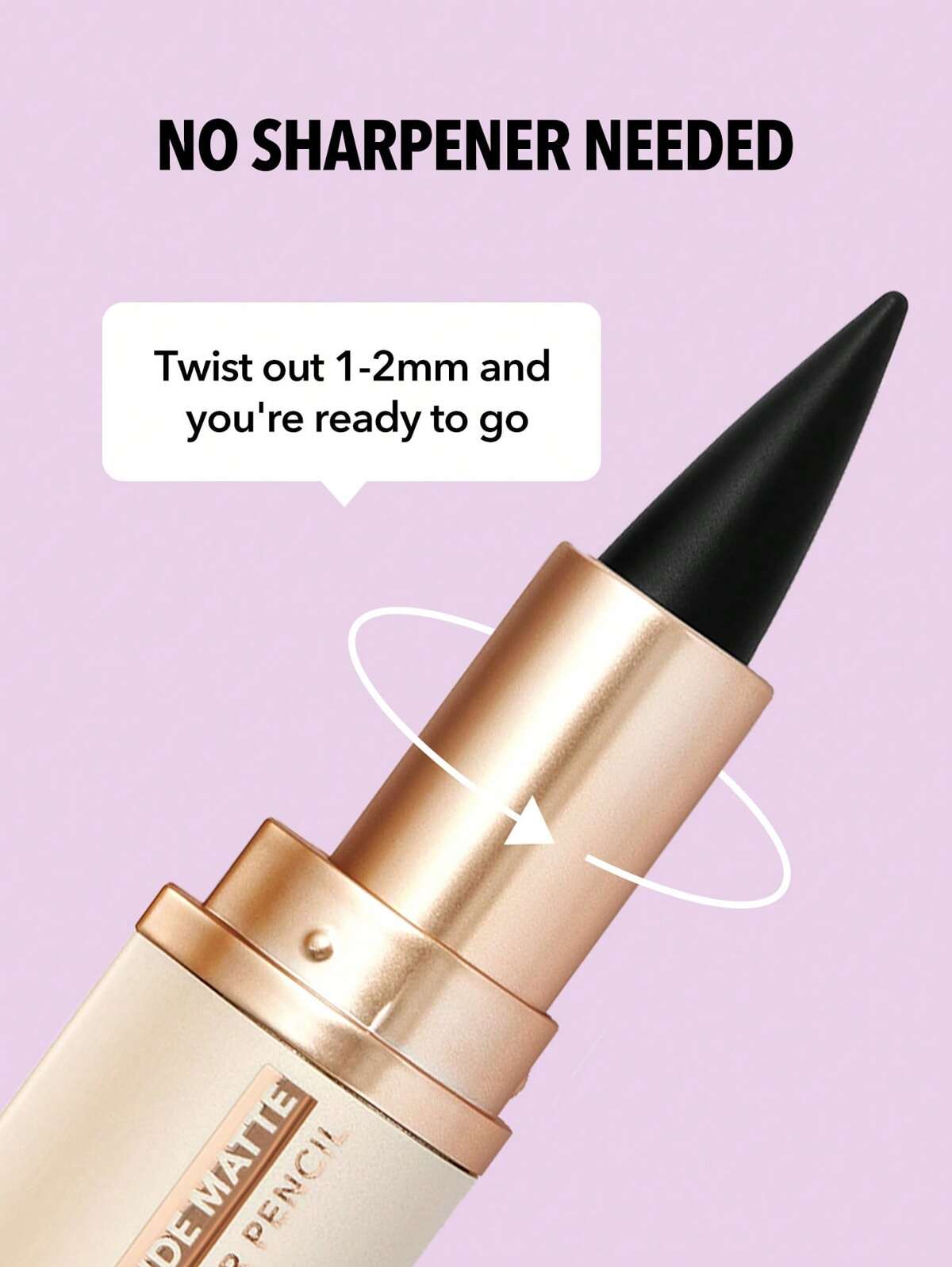SHEGLAM EZ Glide Matte Eyeliner Pencil Highly Pigmented Black Smoky Eyes