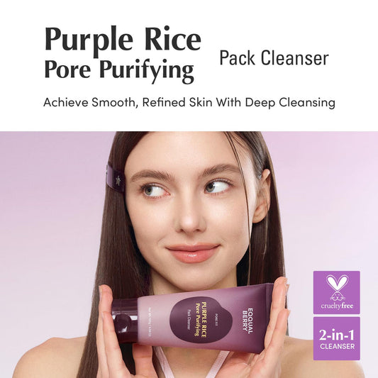 Eqqualberry Purple Rice Pore Purifying Pack Cleanser 130g
