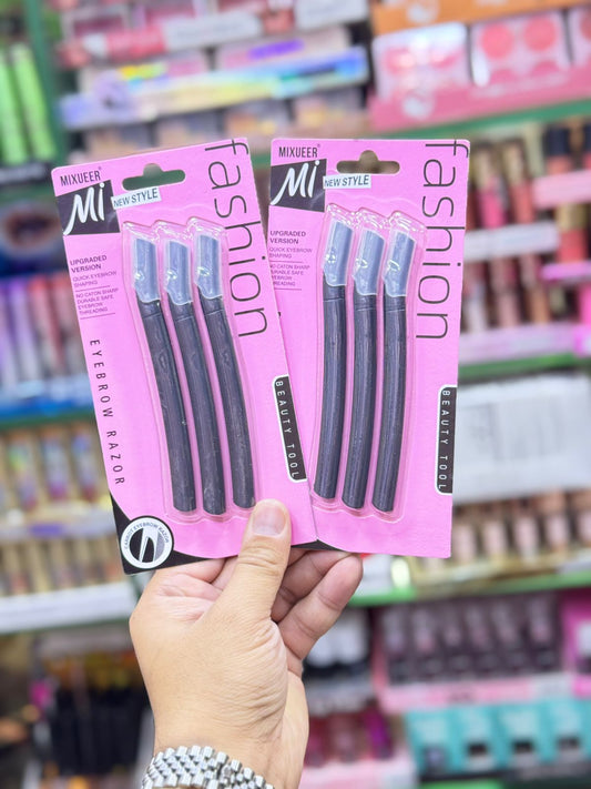 Mixueer Carrot Eyebrow Razor (3 pcs)