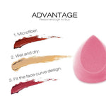 O.TWO.O SOFT & SMOOTH MICROFIBER BEAUTY BLENDER (PINK)