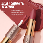 O.TWO.O ROSE GOLD 2 IN 1 LIPSTICK AND LIPGLOSS