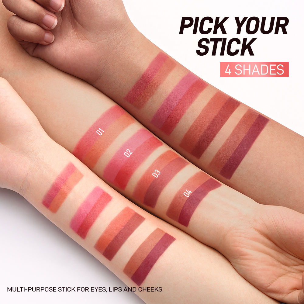 O.TWO.O HAUTE DUAL COLOR SILKY SOFT LIP AND CHEEK STICK