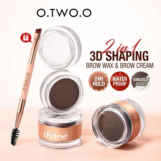 O.TWO.O FLUFF SHAPING BROW WAX AND BROW CREAM