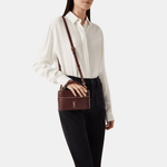 Saint Laurent Gaby mini vanity bag Burgundy with box packaging