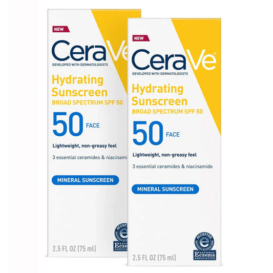 Cerave Hydrating Mineral sunscreen. 75 ml