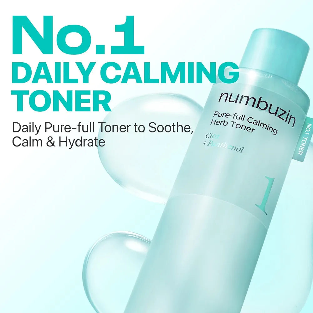 Numbuzin – No. 1 Pure Full Calming Herb Toner 300ml