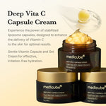 Medicube Deep Vita C Golden Capsule Face Moisturizer Cream ( New Packaging)