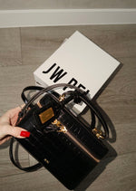 JW PEI Cleo Box Shape top handle bag with box packaging
