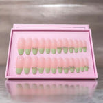 O.Two.O 24 Pcs Nails Box with Nail Glue & Adhesive Tabs,Alcohol Prep Pad,Mini Nail File,Cuticle Stick