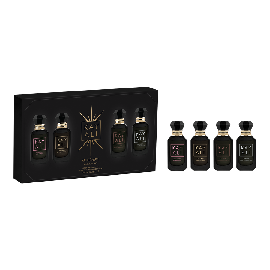KAYALI Oudgasm Miniature Set (Vanilla, Rose, Milky Musk, Chocolate) 4×10 ML