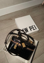 JW PEI Cleo Box Shape top handle bag with box packaging