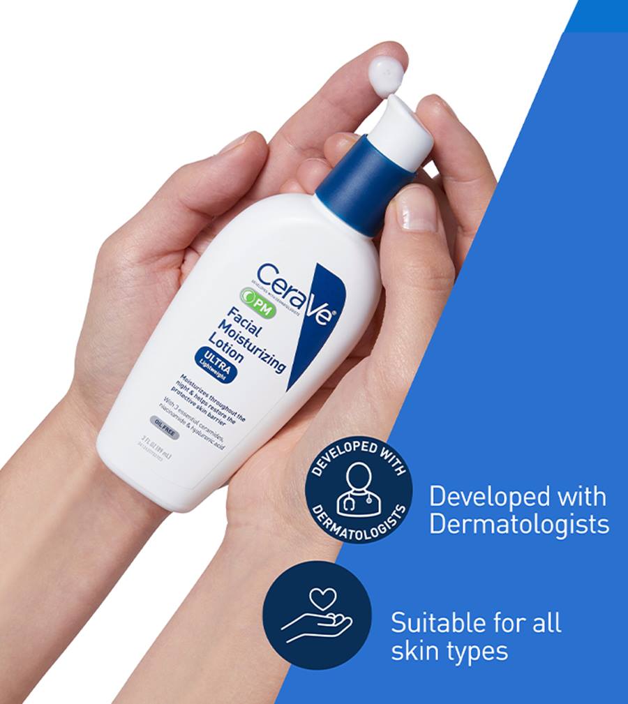 Cerave PM ULTRA LIGHTWEIGHT Facial moisturizing Lotion
