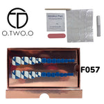 O.Two.O 24 Pcs Nails Box with Nail Glue & Adhesive Tabs,Alcohol Prep Pad,Mini Nail File,Cuticle Stick