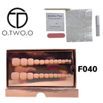 O.Two.O 24 Pcs Nails Box with Nail Glue & Adhesive Tabs,Alcohol Prep Pad,Mini Nail File,Cuticle Stick