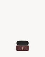 Saint Laurent Gaby mini vanity bag Burgundy with box packaging