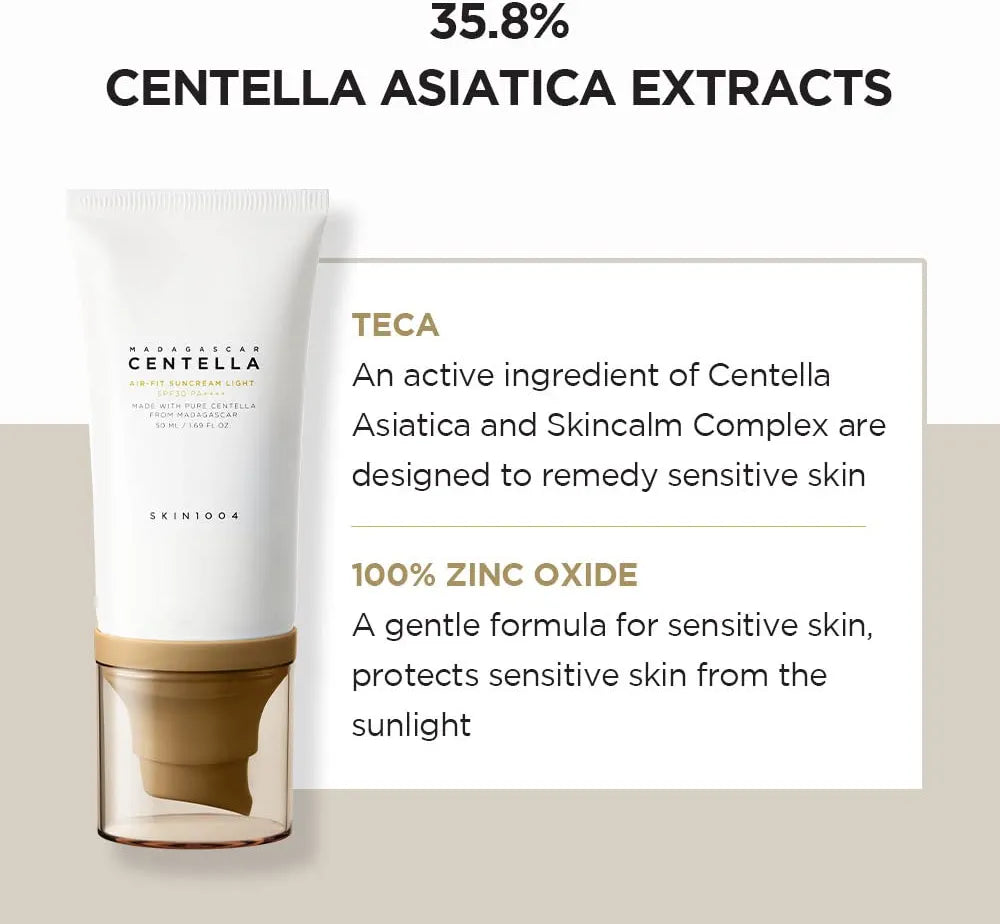 Skin 1004 Madagascar Centella suncream spf 30 PA++++ for oily skin