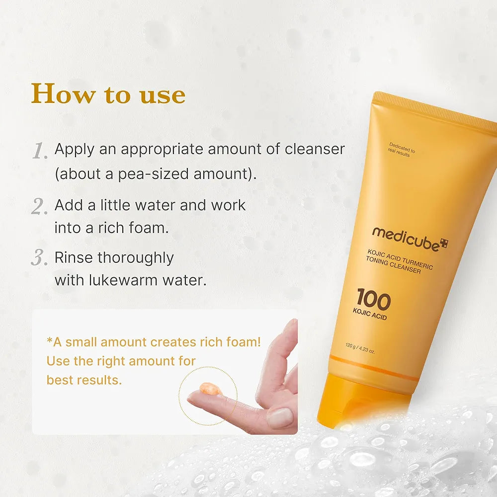 Medicube Kojic Acid Turmeric Toning Cleanser