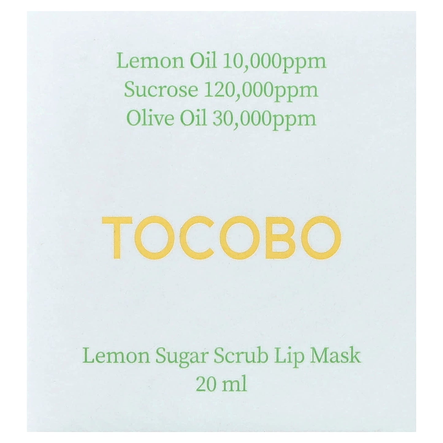 Tocobo Lemon Sugar Scrub Lip Mask, 20 ml