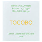 Tocobo Lemon Sugar Scrub Lip Mask, 20 ml