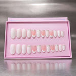 O.Two.O 24 Pcs Nails Box with Nail Glue & Adhesive Tabs,Alcohol Prep Pad,Mini Nail File,Cuticle Stick