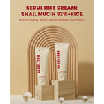 K-Secret SEOUL 1988 Cream Snail Mucin 93% + Rice - 100ml