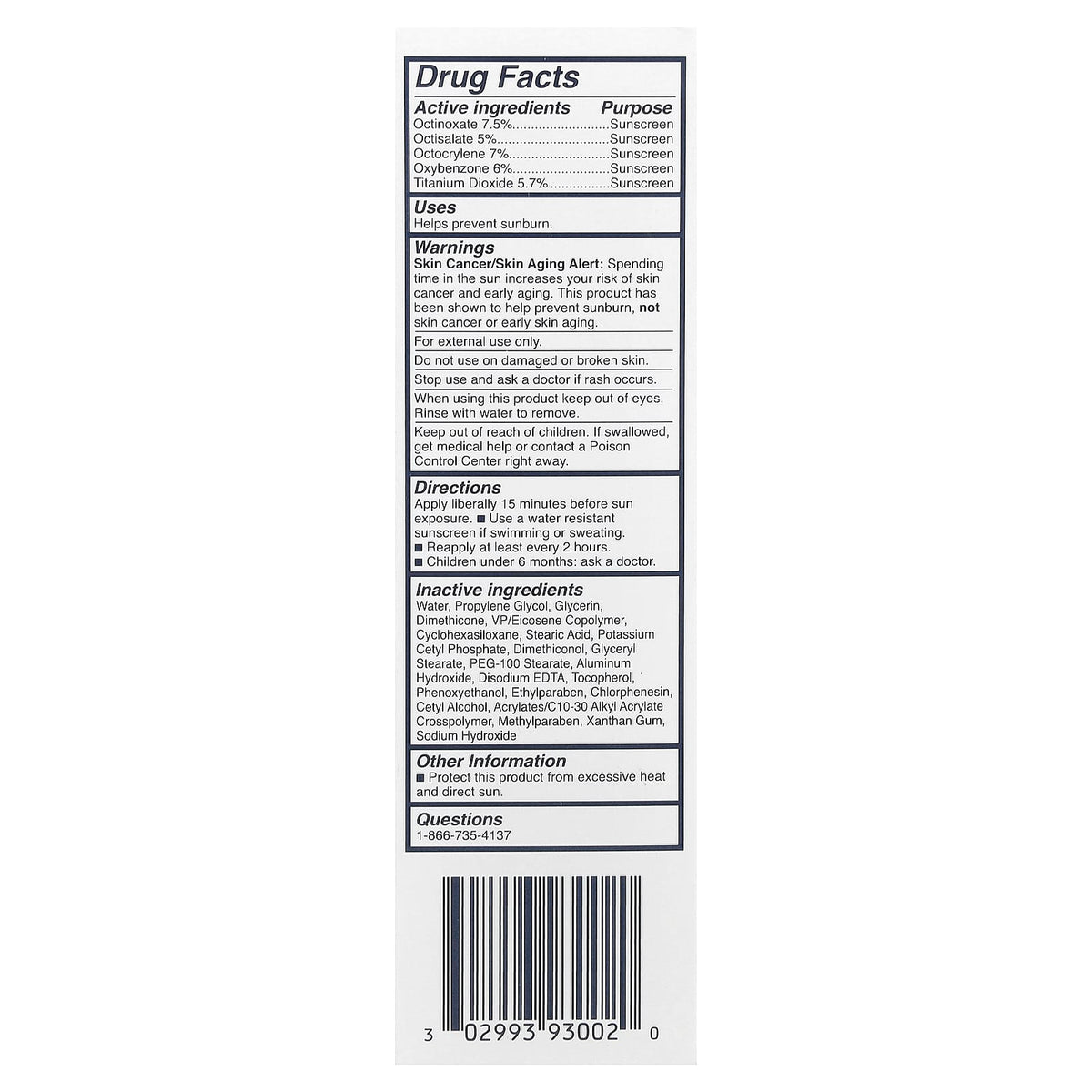 Cetaphil Daily Facial Moisturizer, Sunscreen, SPF 50,1.7 fl oz (50 ml)