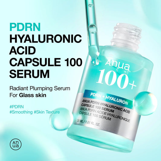 Anua PDRN + Hyaluron Capsule 100 Serum – 30 ML.