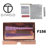O.Two.O 24 Pcs Nails Box with Nail Glue & Adhesive Tabs,Alcohol Prep Pad,Mini Nail File,Cuticle Stick