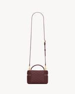 Saint Laurent Gaby mini vanity bag Burgundy with box packaging