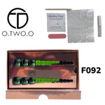 O.Two.O 24 Pcs Nails Box with Nail Glue & Adhesive Tabs,Alcohol Prep Pad,Mini Nail File,Cuticle Stick