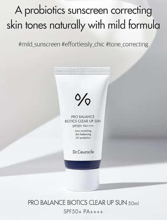Dr. Ceuracle Pro Balance Biotics Clear Up Sun SPF50+ PA++++