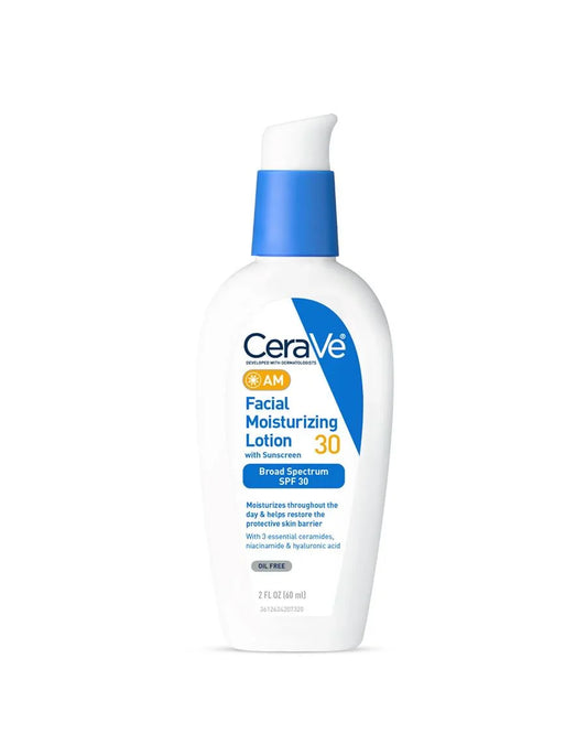 Cerave AM Facial moisturizing Lotion With Broad spectrum Spf 30.