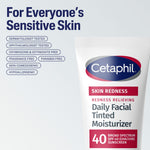 Cetaphil Redness Relieving, Daily Facial Tinted Moisturizer, SPF 40, 1.7 fl oz (50 ml