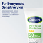 Cetaphil Daily Facial Moisturizer, Sunscreen, SPF 50,1.7 fl oz (50 ml)
