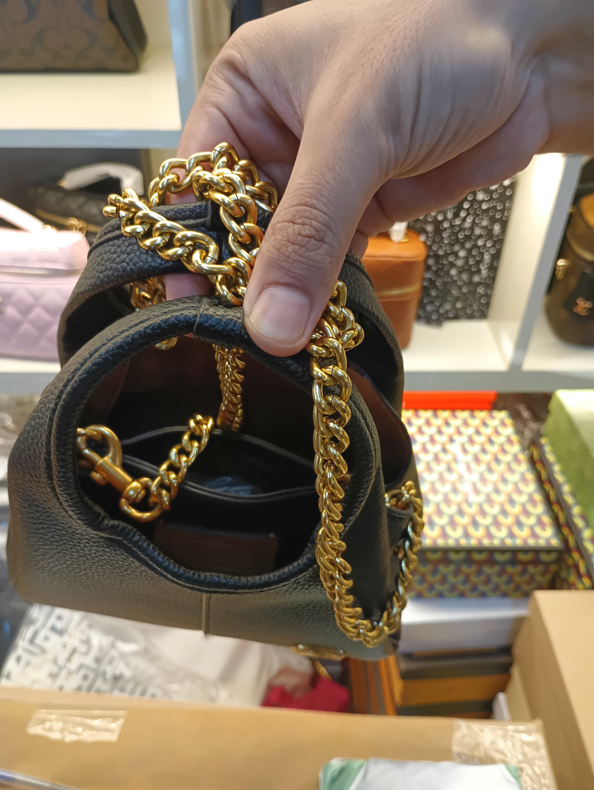 Coach Lana Shoulder Bag with Box Packaging