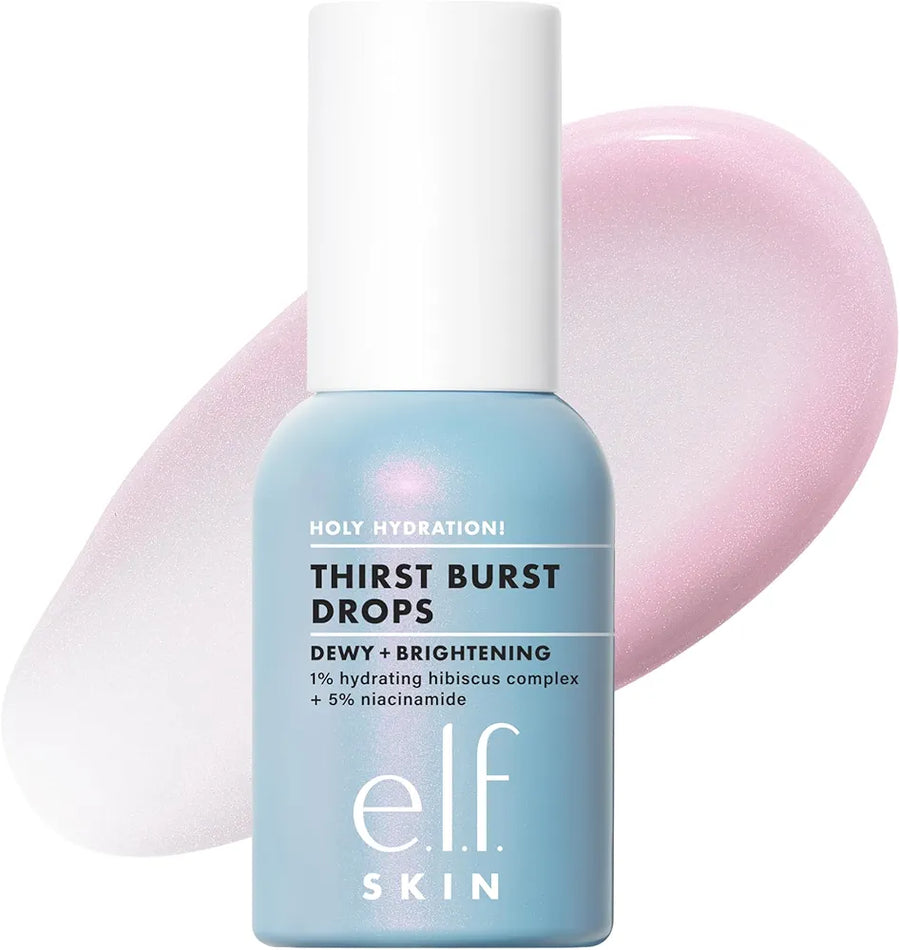 e.l.f. SKIN Holy Hydration! Thirst Burst Drops, Serum For A Radiant Complexion Instantly & Over Time, Made With Hyaluronic Acid