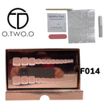 O.Two.O 24 Pcs Nails Box with Nail Glue & Adhesive Tabs,Alcohol Prep Pad,Mini Nail File,Cuticle Stick