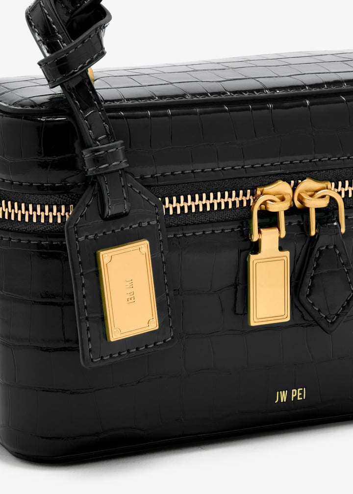 JW PEI Cleo Box Shape top handle bag with box packaging