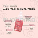 Anua Peach 70 Niacin Serum 30 Ml