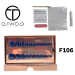 O.Two.O 24 Pcs Nails Box with Nail Glue & Adhesive Tabs,Alcohol Prep Pad,Mini Nail File,Cuticle Stick