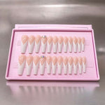 O.Two.O 24 Pcs Nails Box with Nail Glue & Adhesive Tabs,Alcohol Prep Pad,Mini Nail File,Cuticle Stick